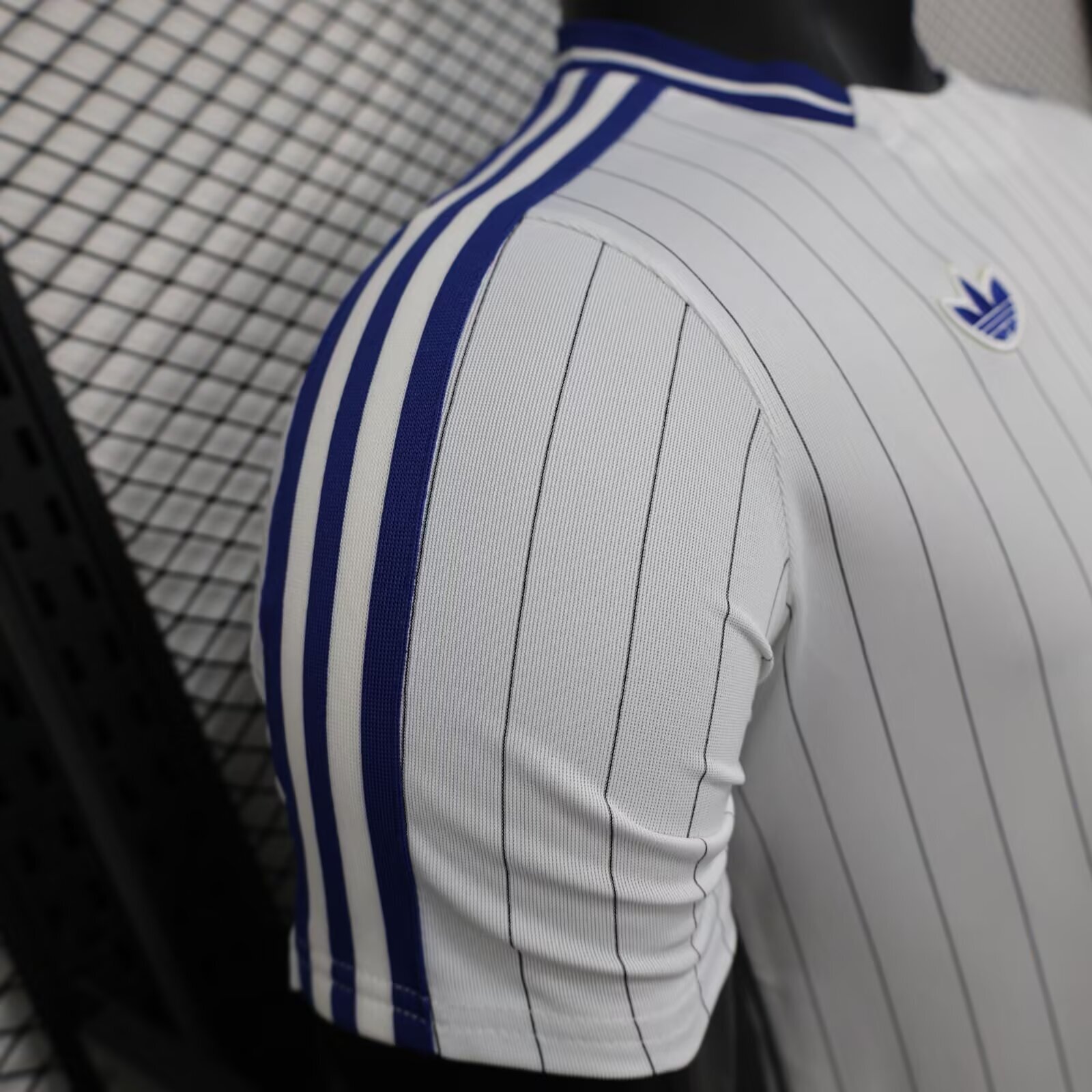 2026 Player Version Colombia White with Blue Vertical Stripe Jersey