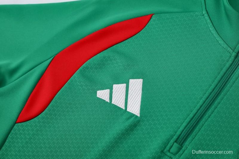 26/27  Algeria Green Half Zipper Jacket  Tracksuit + Long Pants