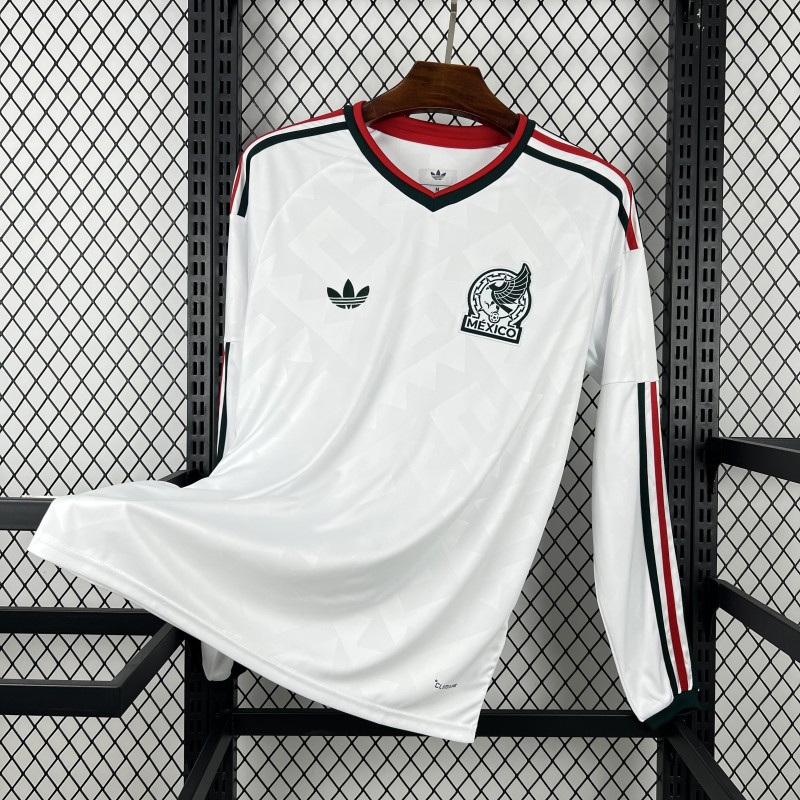 2026 Mens Mexico World Cup Away Long Sleeve Jersey