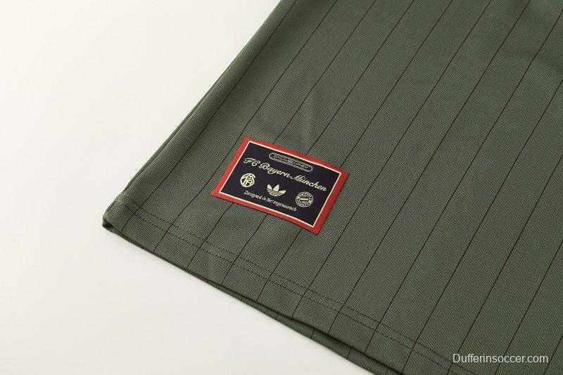 26/27 Bayern München  Forest Green  Pinstripe  Short Sleeve+Soccer Shorts
