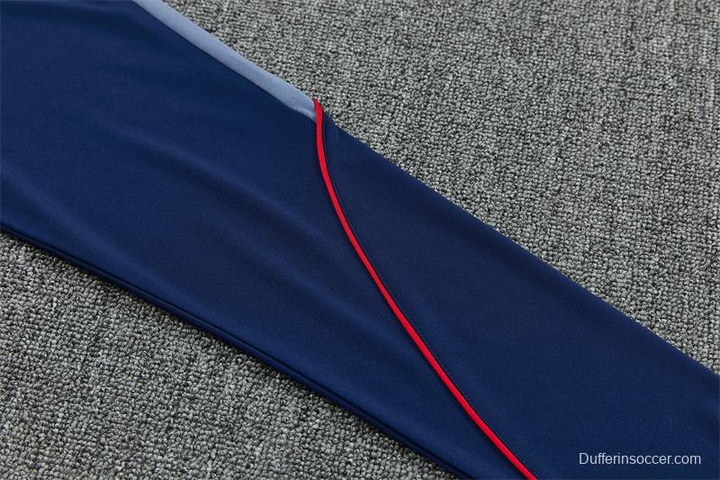 2026 England Navy Blue  Half Zipper Jacket Tracksuit + Long Pants (Nike)