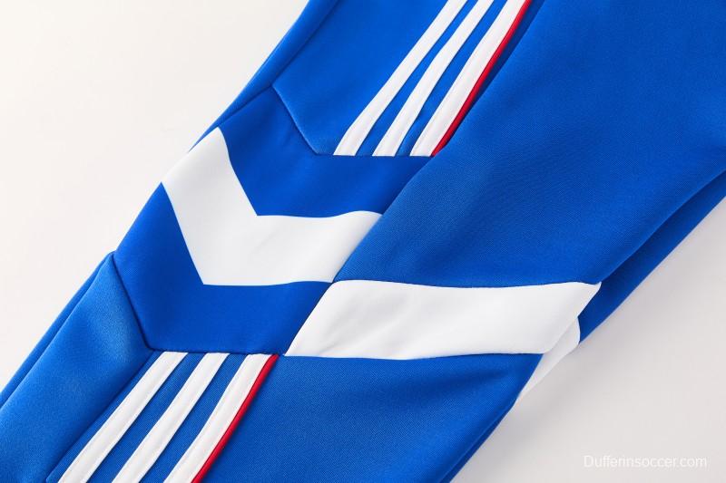 2026/27 Adidas Originals Blue Full Zipper Jacket Tracksuit + Long Pants