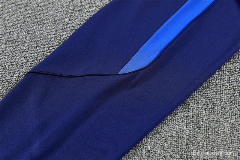 2026 Inter Milan Dark Navy Blue Half Zipper Jacket Tracksuit + Long Pants