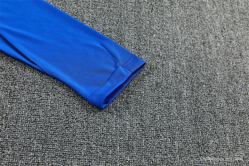 2026 Inter Milan Royal Blue Half  Zipper Jacket Tracksuit + Long Pants (Nike)
