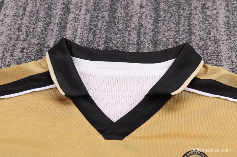 Retro Kids 01/02 Manchester United Centenary Golden Reversible Jersey
