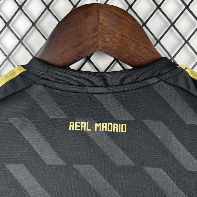 Retro Kids 11/12 Real Madrid Black Away Jersey