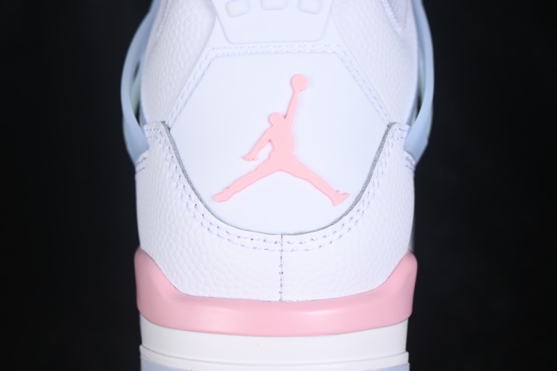 Nike Air Jordan 4 Retro Valentine's Day Edition Basketball Shoes with Macaron Color Accents - IB7068-100