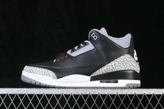 Nike Air Jordan 3 Retro Black Cement Sneakers - DN3707-010