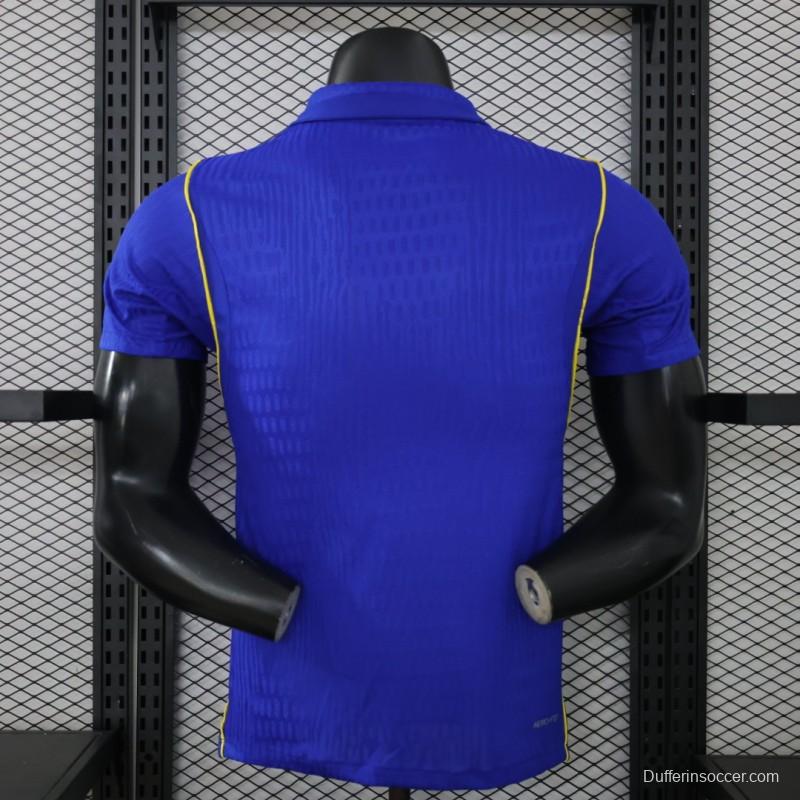 layer Version 26/27 Chelsea FC Royal Blue Polo Collar Home Jersey