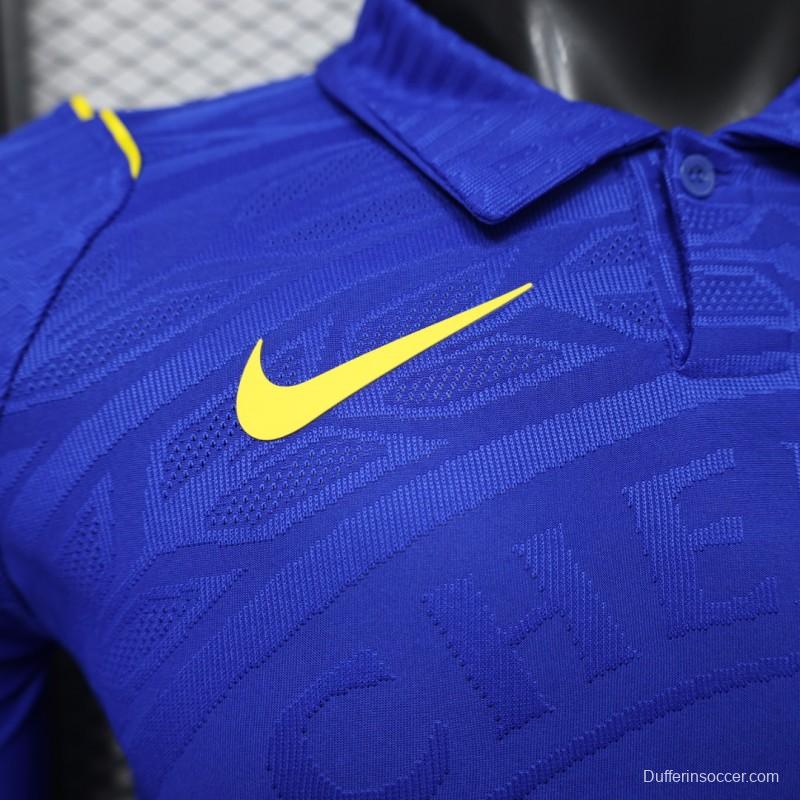 Player Version 26/27 Chelsea Home Polo Collar Long Sleeve Jersey