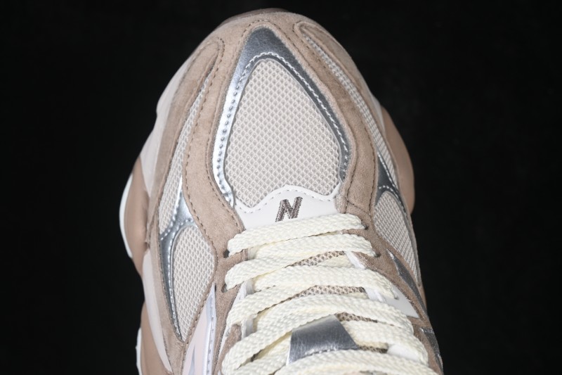 New Balance 9060 Retro Running Shoes with Mesh and Suede Upper - U9060ERM
