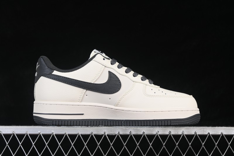 Nike Air Force 1 '07 Low Retro Basketball Shoes with Classic White and Dark Grey Colorway - SM6668-119