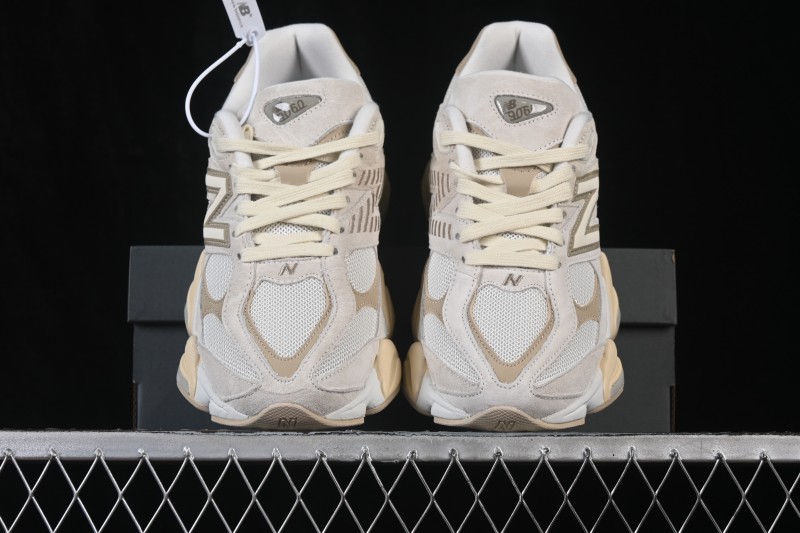 New Balance 9060 Retro Running Shoes with ABZORB Cushioning and Mesh Suede Upper - GC9060JAM