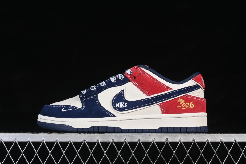 Nike SB Dunk Low Year of the Horse Limited Edition Custom Low-Top Skateboarding Shoes - DN3168-028
