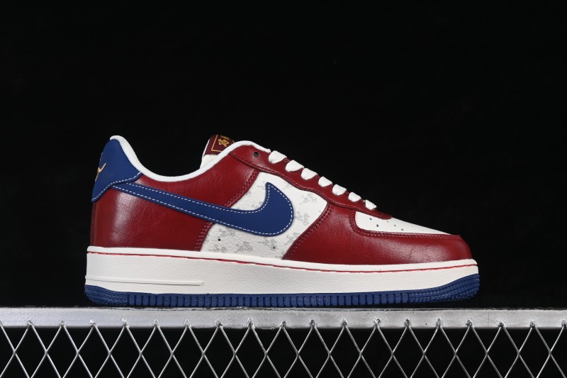 Nike Air Force 1 '07 Low Chinese New Year Year of the Horse Edition Casual Sneakers in Zhu Red and Cloud White - FV4921-600