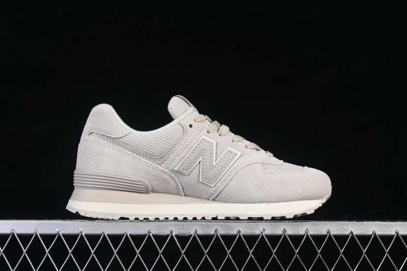 New Balance 574 Retro Running Shoes for Women with Suede and Mesh Upper - WL574CBG