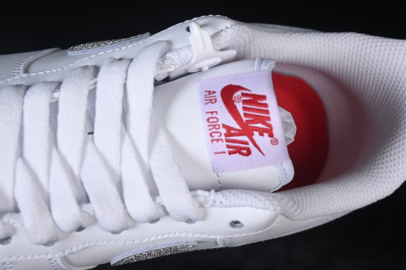 Nike Air Force 1 '07 Low Sequined Swoosh Casual Sneakers - ZH0316-156