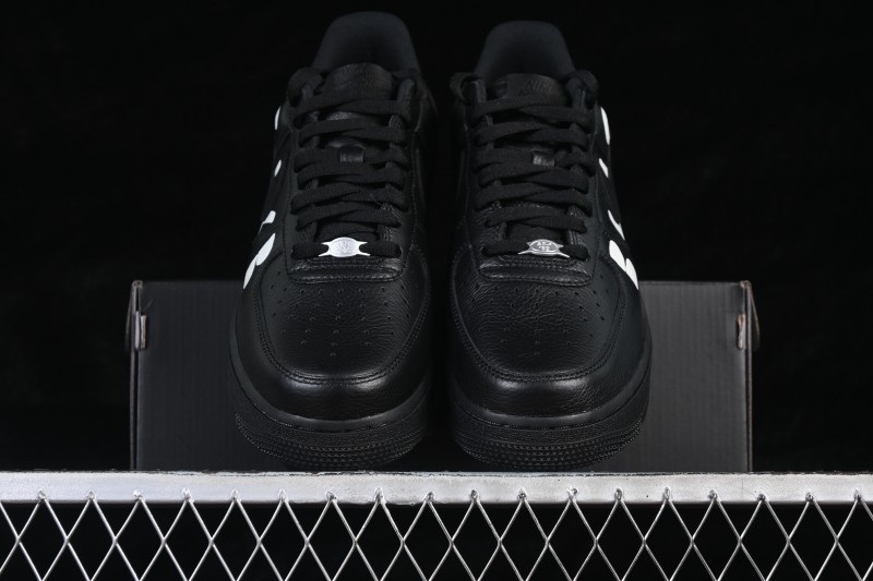 Nike CDG x Air Force 1 '07 Low Collaborative Sneakers with Full-Grain Leather Upper - IB9949-001