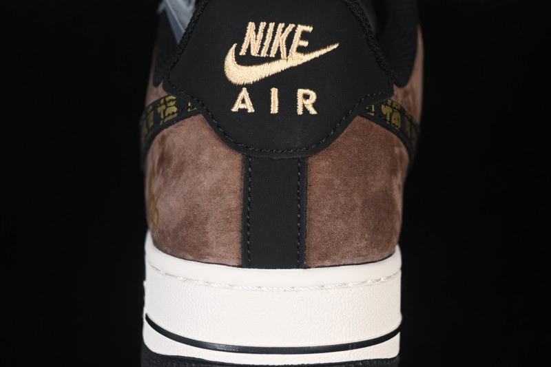 Nike Air Force 1 '07 Low Chinese New Year Limited Edition Brown Suede Low-Top Casual Sneakers - XD0028-010