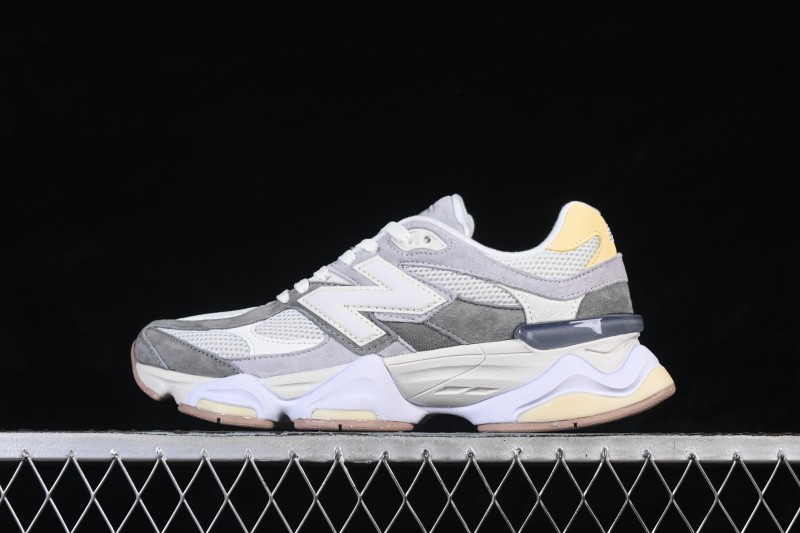 New Balance 9060 Retro Running Shoes with ABZORB Cushioning and Suede Overlays - U9060AUB
