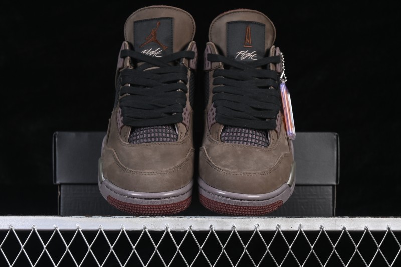 A Ma Maniere x Nike Air Jordan 4 Retro 'Dark Mocha' Premium Lifestyle Sneakers - IF3102-200