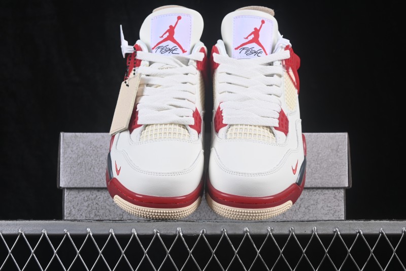 Nike Nigel Sylvester x Air Jordan 4 Retro Running Shoes with Brick-Inspired Design - IQ8055-100