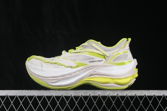 Balenciaga Jet Embossed Round-Toe Chunky Low-Top Dad Sneakers with Textured Print - WMRTN9197