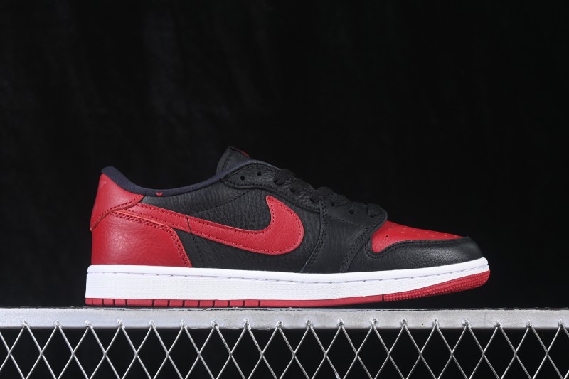 Nike Air Jordan 1 Low Banned Black Red Low Top Cultural Casual Skateboard Shoes - IW6276-001