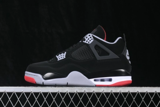 Nike Air Jordan 4 Retro 'Bred' Basketball Shoes - 308497-060