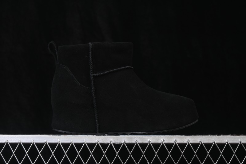 UGG Classic Novelty Twin Sole Hidden Wedge Winter Snow Boots - 1180412 BLK
