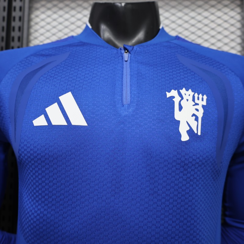 Player Version 26/27 Manchester United Blue Long Sleeve Jersey