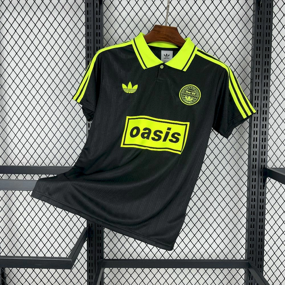 2025/26 Adidas Oasis Tour Black/Green Jersey