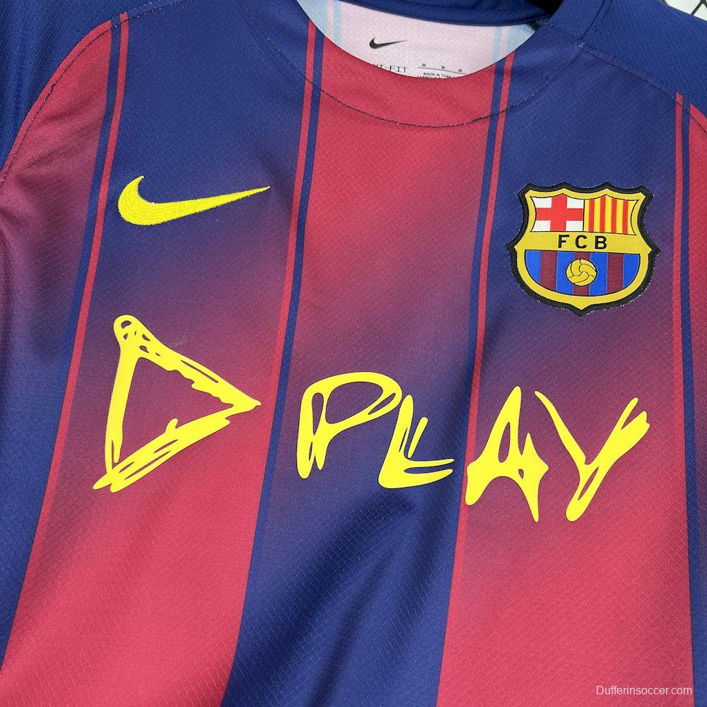 2025/26 Mens Barcelon X Ed Sheeran Home Jersey