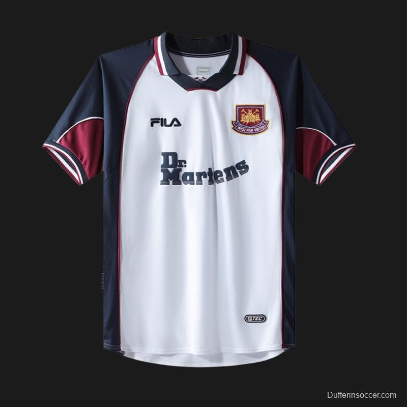 Retro 99/01 West Ham United Away Jersey