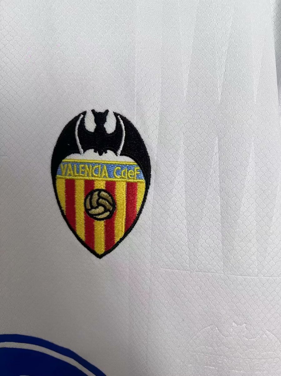 Retro 96/97 Valencia Away White Jersey