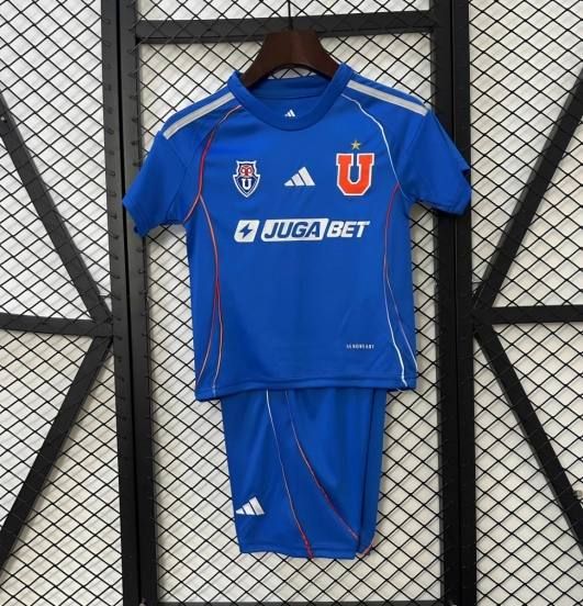 25/26 Kids Universidad De Chile Home Size 16-28 Jersey