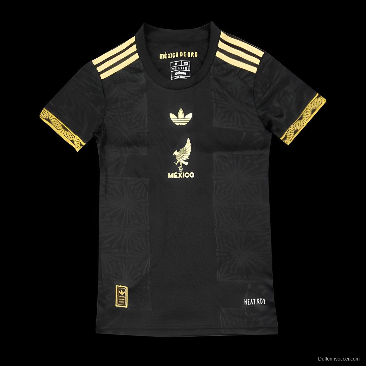 Women 2025 Mexico Gold Cup Black Special Jersey