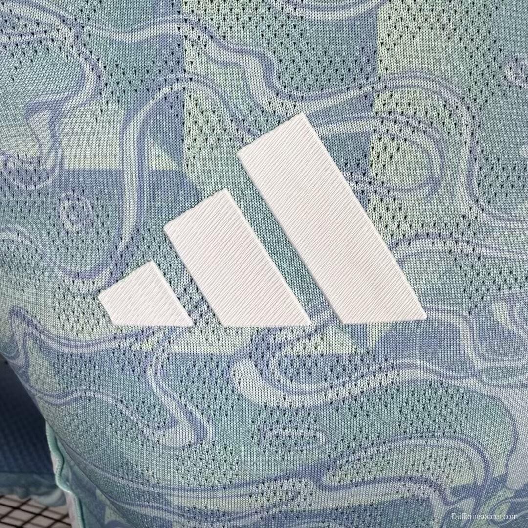 Player Version 25/26 Juventus Away Blue Long Sleeve Jersey