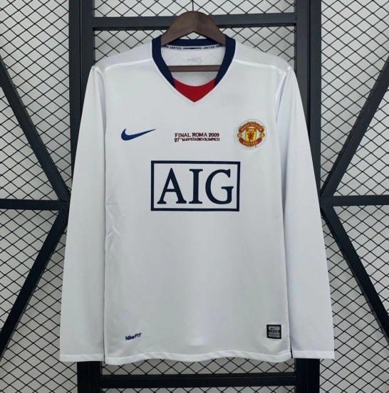 08/09 Retro Manchester United Champions League Away Edition Jersey