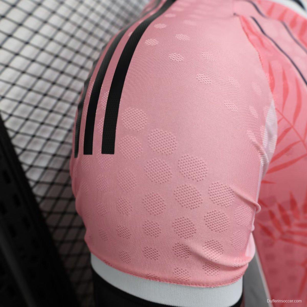 Player Version 25/26 Inter Miami CF Pink with Palm Leaf and Stripes Jersey