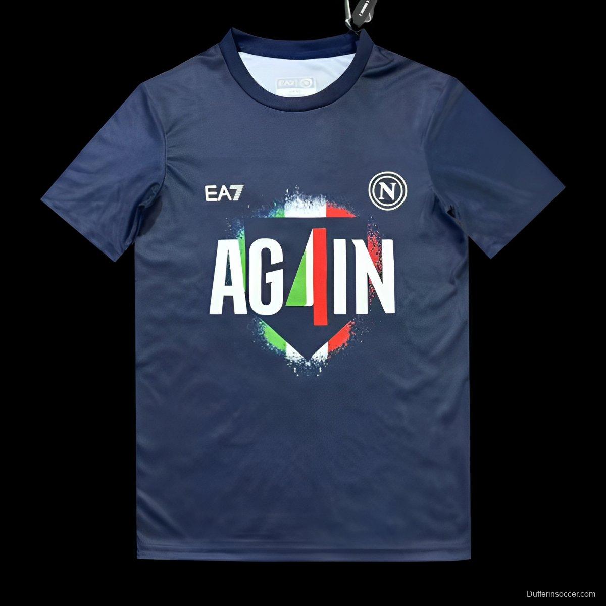 25/26 Napoli Campione 2025 Again Navy T-shirt