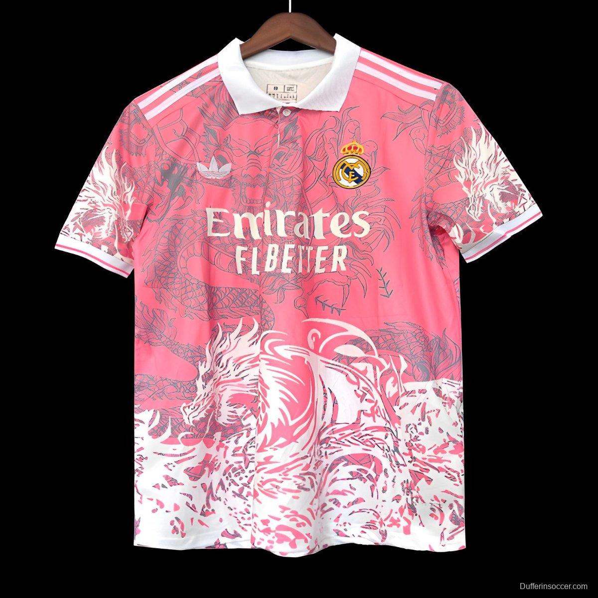25/26 Real Madrid Pink Dragon Special Jersey