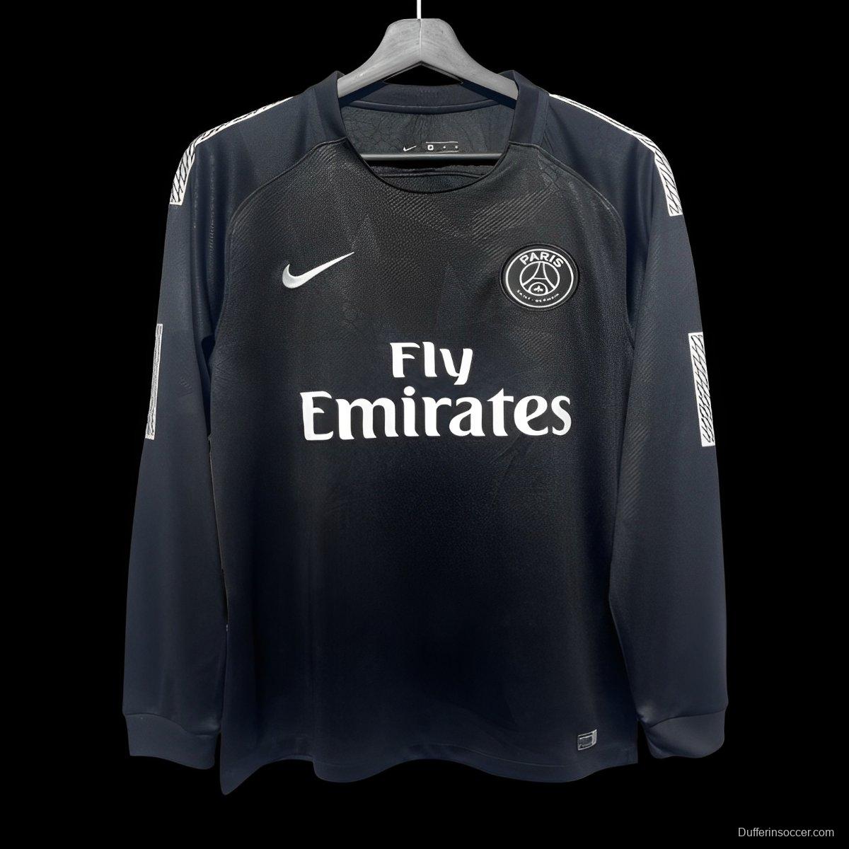 Retro 17/18 PSG Third Long Sleeve Jersey