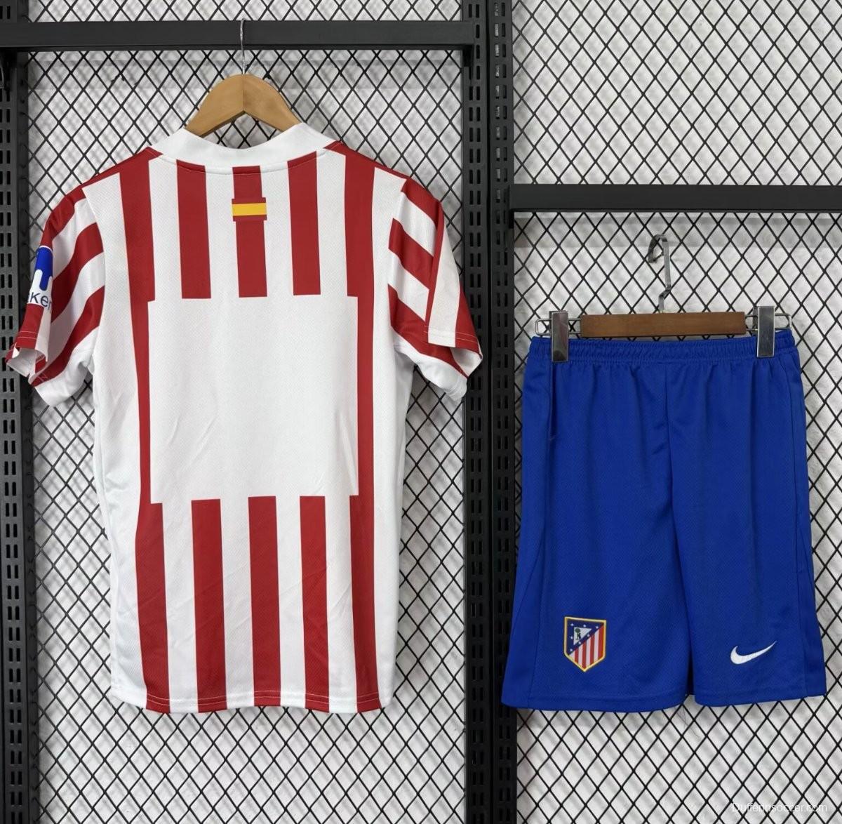 25/26 Kids  Atletico Madrid Home Jersey