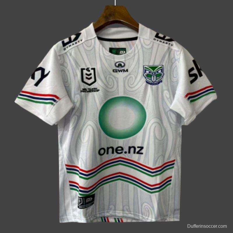 25/26 New Zealand Warriors White with Māori Heritage Jersey