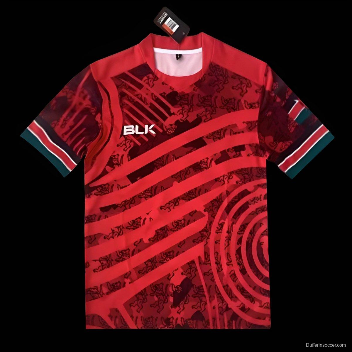 2026 Kenya Red with Traditional Maasai Pattern Jersey