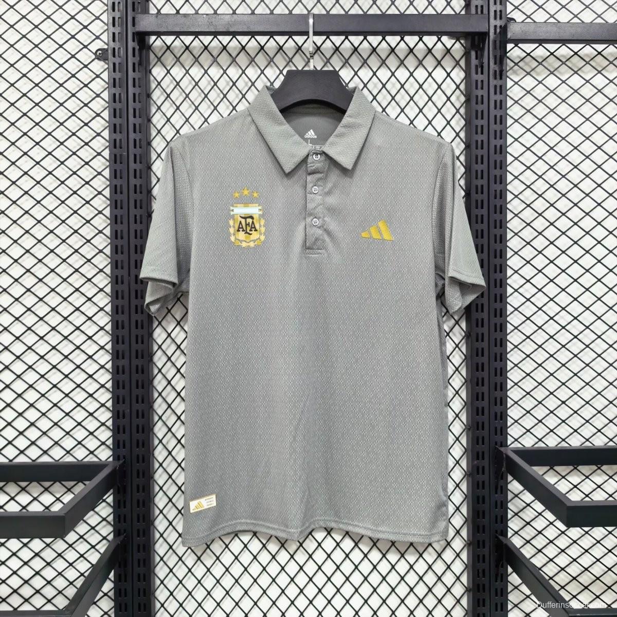 2026 Argentina Grey Polo Jersey