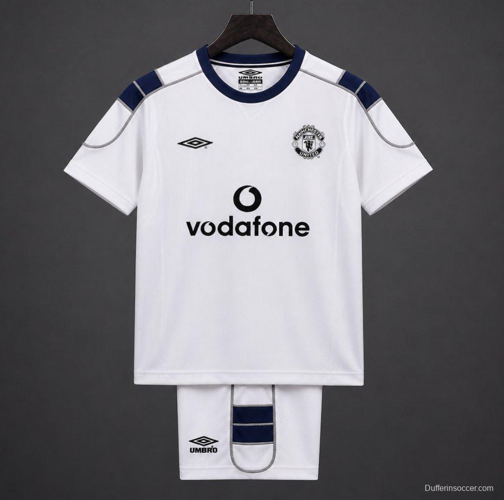 Retro Kids 00/01 Manchester United Away Jersey