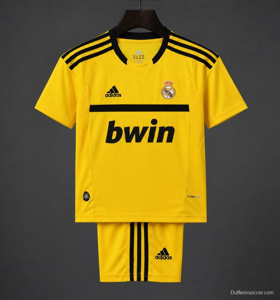 Retro Kids 11/12 Real Madrid Yellow Goalkeeper Jersey