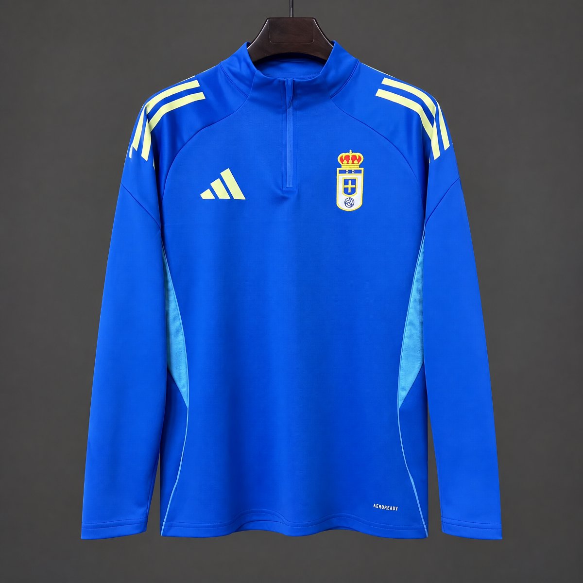 26/27 Real Oviedo Blue  Long Sleeve Half-Zip Jersey